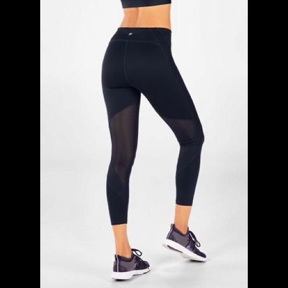 Fabletics Pants - Fabletics High Waisted Mesh Powerlite 7/8 Leggings
